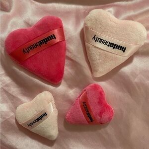 RARE NOT SOLD in stores Huda Beauty Heart-Shaped Powder Puffs